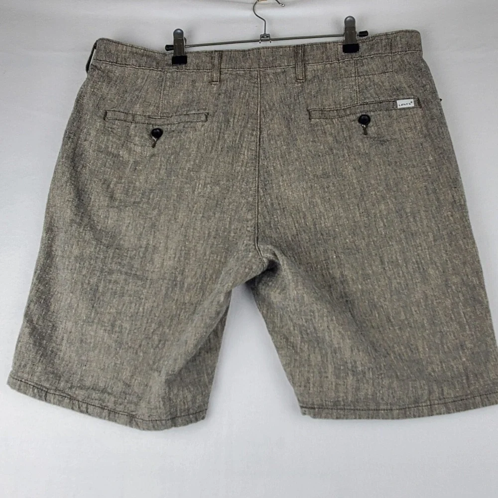 Levi's Chino  Shorts Men's 36‎ Heather Gray Preppy Cotton Stretch Classic Fit